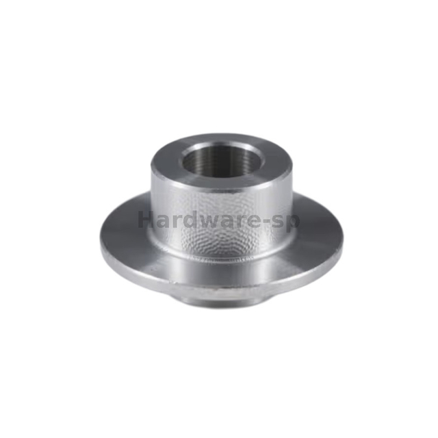 Custom CNC machined metal part with complex geometric features