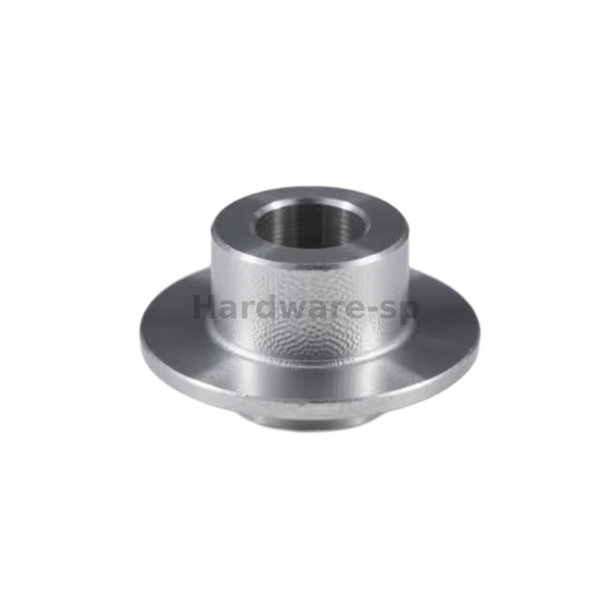 Custom CNC machined metal part with complex geometric features