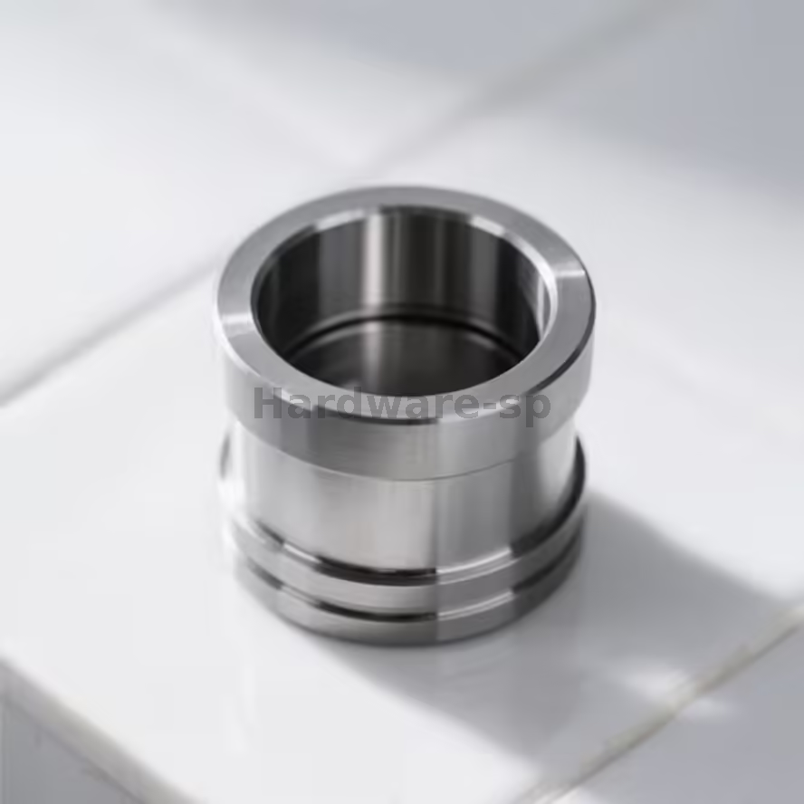Custom CNC pipe milling part with slotted openings for cable management in machinery