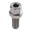 Tungsten carbide CNC threaded part with high-precision threads - wear-resistant component