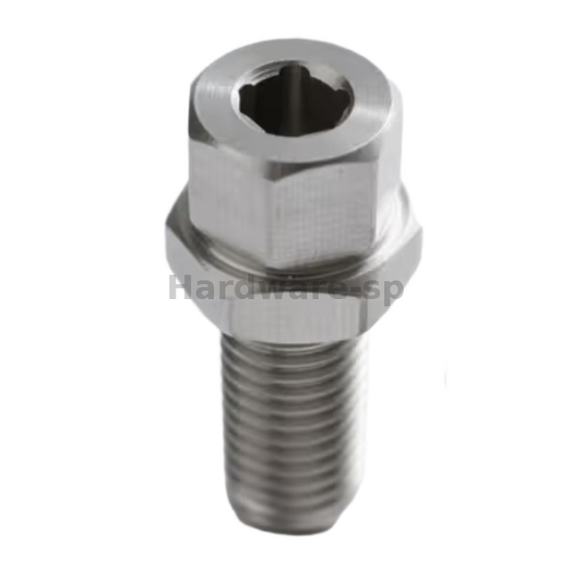 Tungsten carbide CNC threaded part with high-precision threads - wear-resistant component