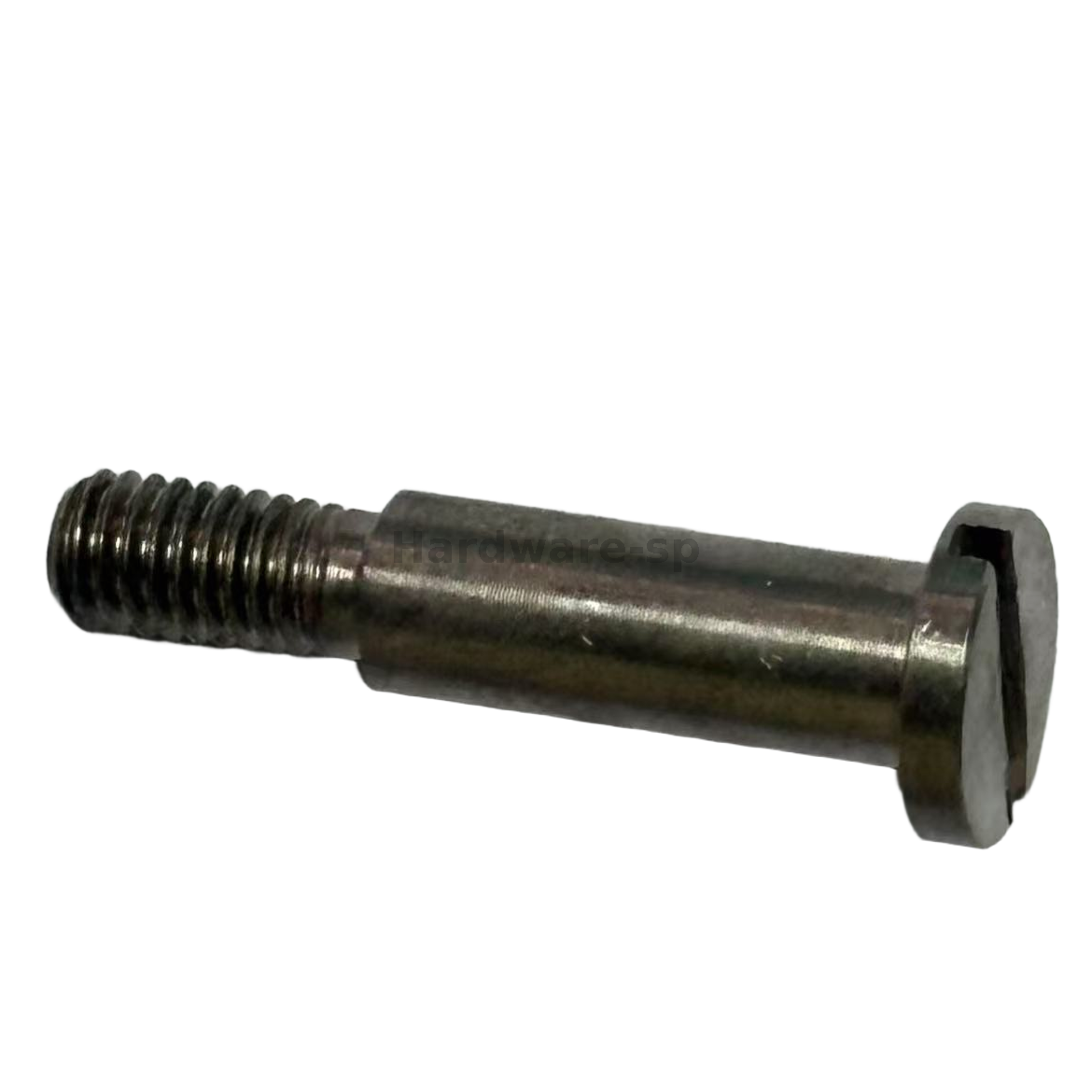Stainless steel flange with bolt holes, machined surface