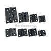 Light-duty plastic hinge for storage boxes: thin profile, smooth rotation, white color