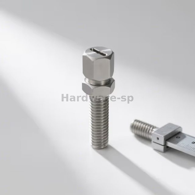 Stainless steel CNC threaded part with trapezoidal internal threads - durable mechanical component