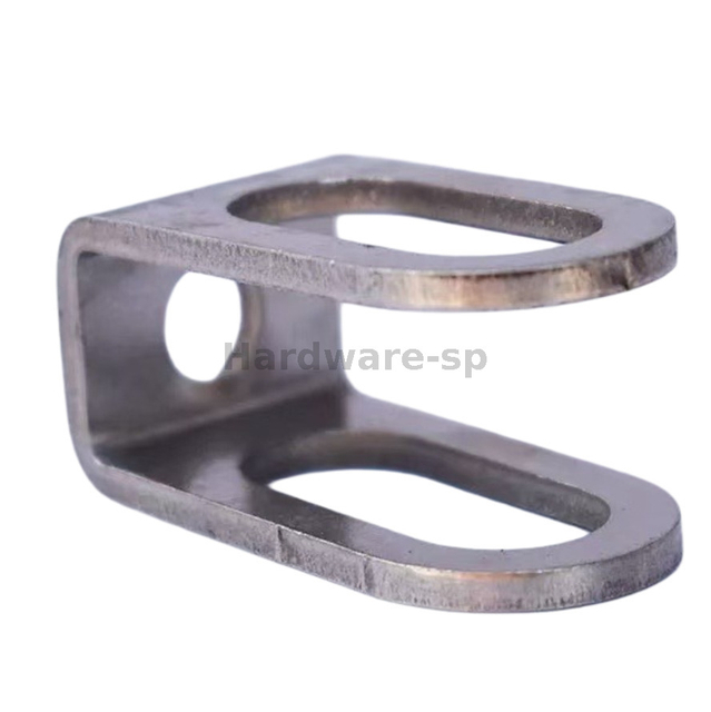 Anodized sheet metal fabricated frame for a tablet stand, made from lightweight aluminum with adjustable angles and a smooth anodized finish in silver