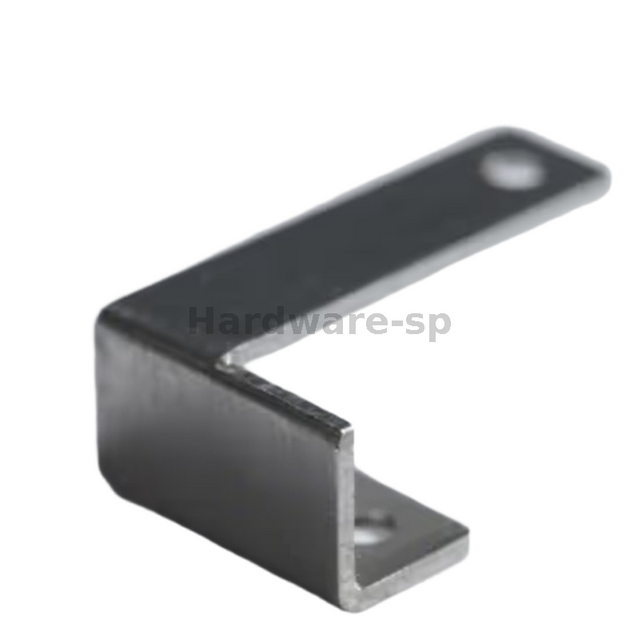 A 3 - dimensional sheet metal fabricated part with multiple layers and curved surfaces, made of galvanized steel