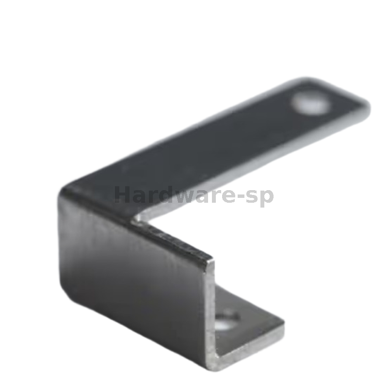 A 3 - dimensional sheet metal fabricated part with multiple layers and curved surfaces, made of galvanized steel
