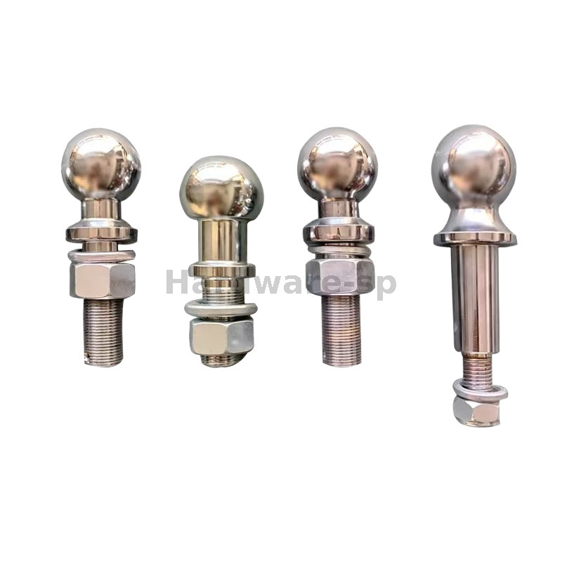 2-inch trailer hitch ball: Chrome-plated steel trailer hitch ball for light-duty towing
