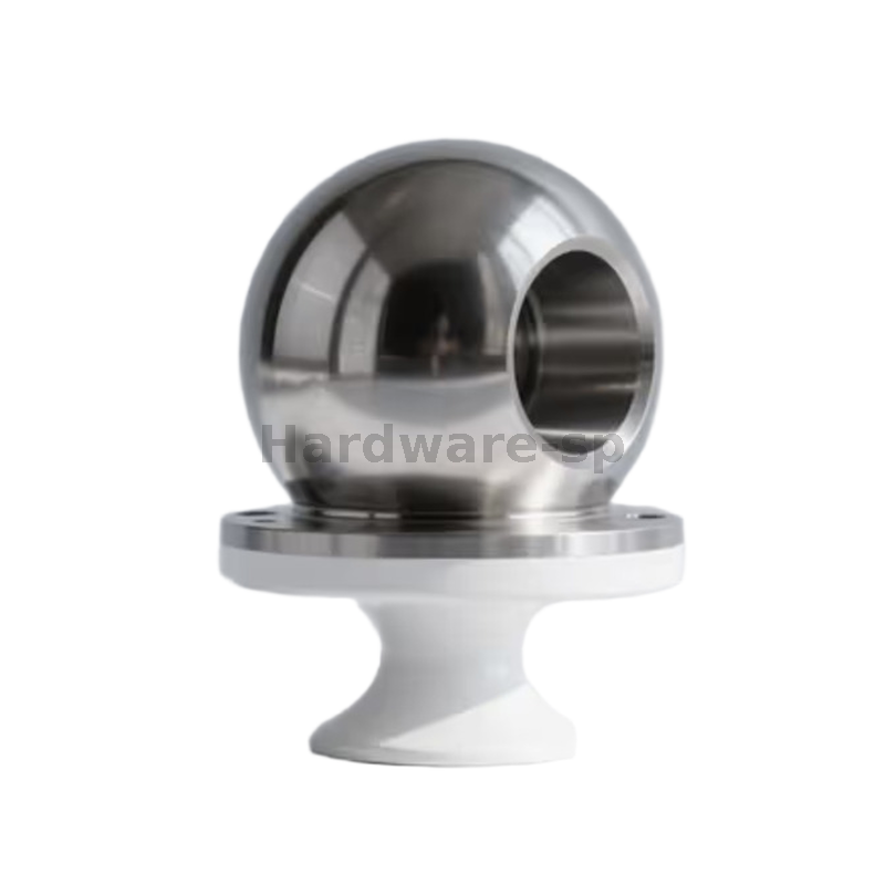 Custom CNC machined ball part – precision spherical metal component for industrial use