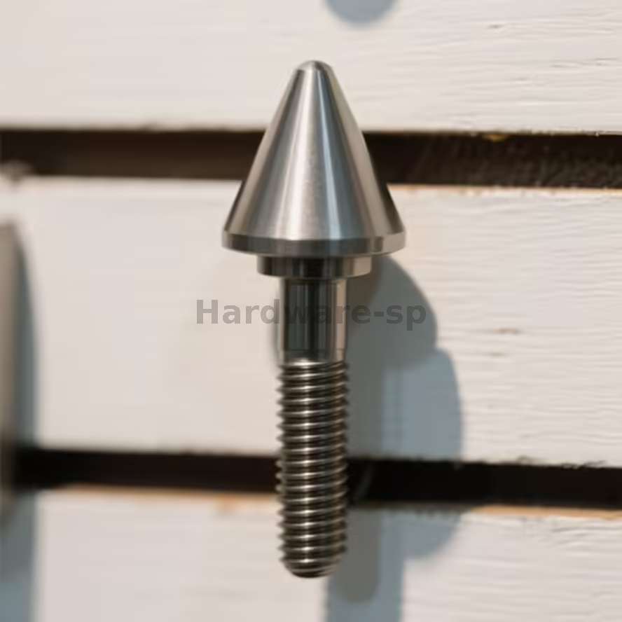 Aluminum - silicon alloy CNC threaded part with a ribbed and threaded shaft - enhanced structural integrity part