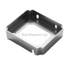 Custom - fabricated sheet metal drawer box made from galvanized steel, featuring seamless corners and pre - drilled holes for easy assembly