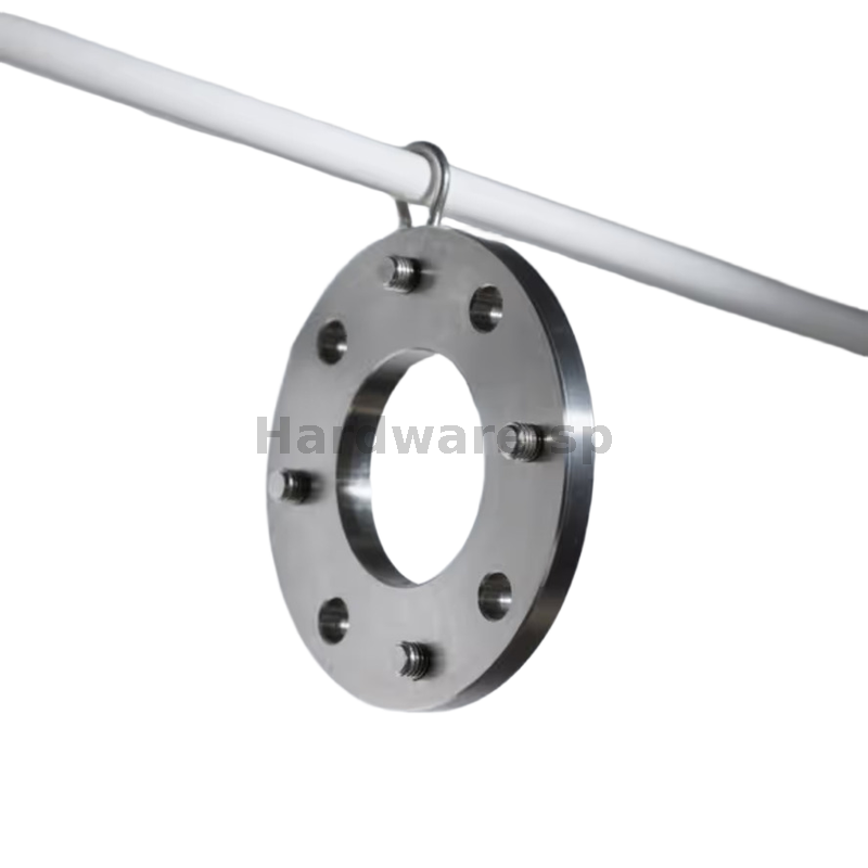 Aluminum CNC ring with polished surface - precision machined component