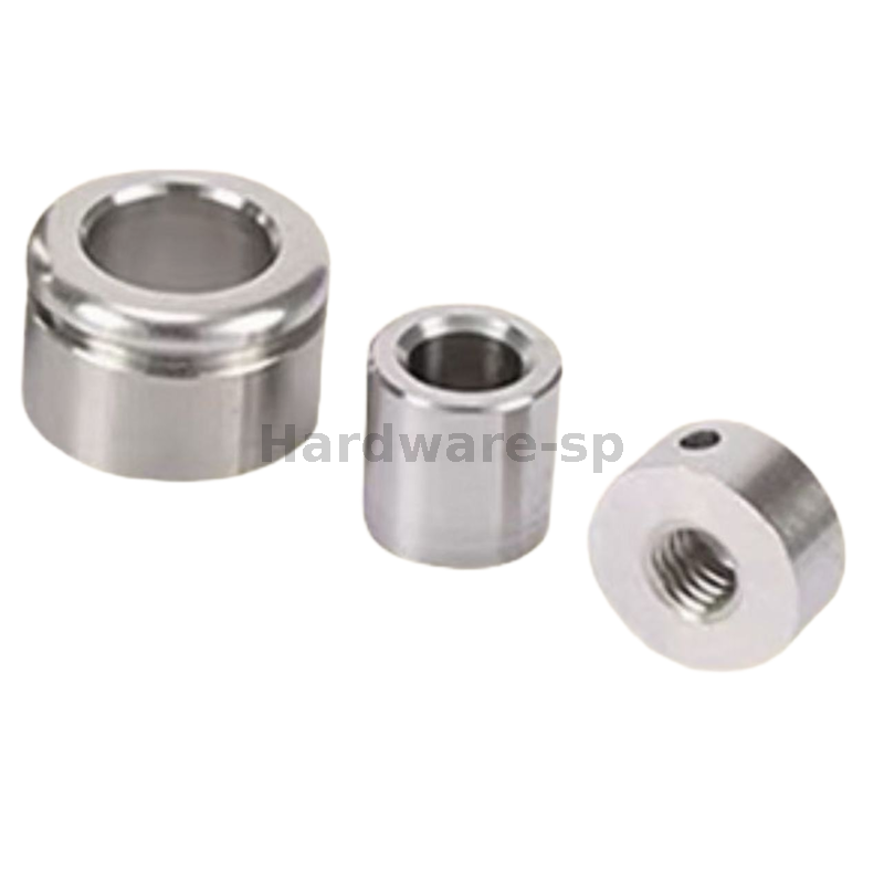Detail of custom CNC turning part showing smooth surface finish