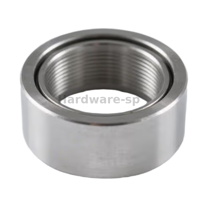 CNC-machined brass ring with grooved outer edge - mechanical component