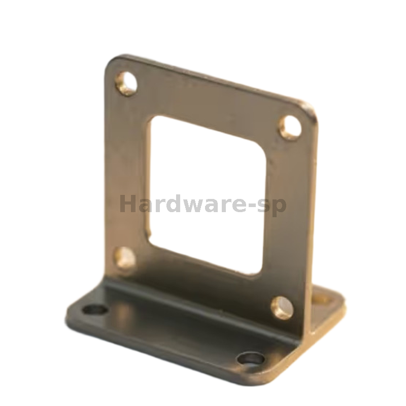 Custom - designed sheet metal enclosure fabricated from stainless steel, with ventilation holes and a hinged door