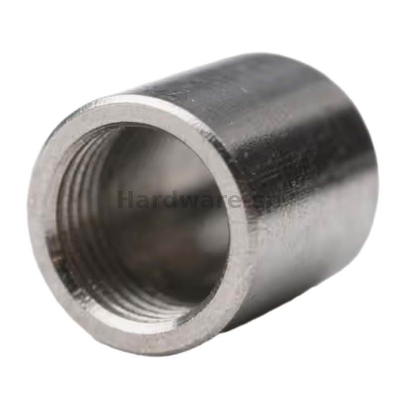 CNC pipe machining part - stainless steel pipe with threaded connectors for plumbing systems