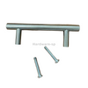 Stainless steel door handle with a 6-inch length and a smooth, ergonomic design - suitable for residential front doors