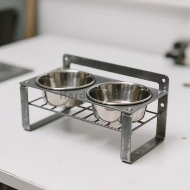 A sheet metal fabricated component for a robotic arm, crafted from high - strength alloy steel with machined holes for mechanical connections and a durable black - nitride coating