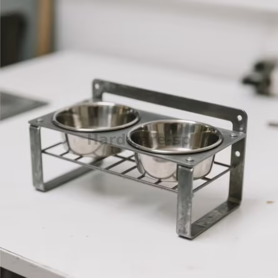 A sheet metal fabricated component for a robotic arm, crafted from high - strength alloy steel with machined holes for mechanical connections and a durable black - nitride coating
