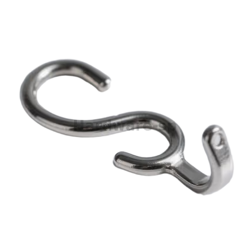 Nickel - plated round steel bending part with a spiral - like bend, 22mm diameter - adding a touch of elegance and corrosion protection
