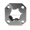 3D rendering of CNC milled part with complex curved surfaces and pockets