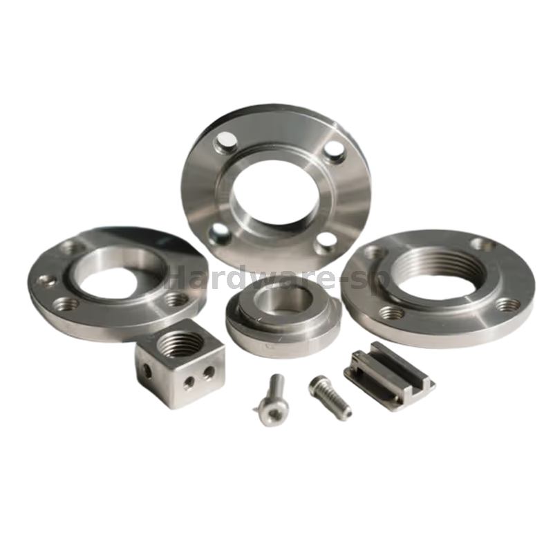 Custom CNC machining part - brass component with intricate groove design