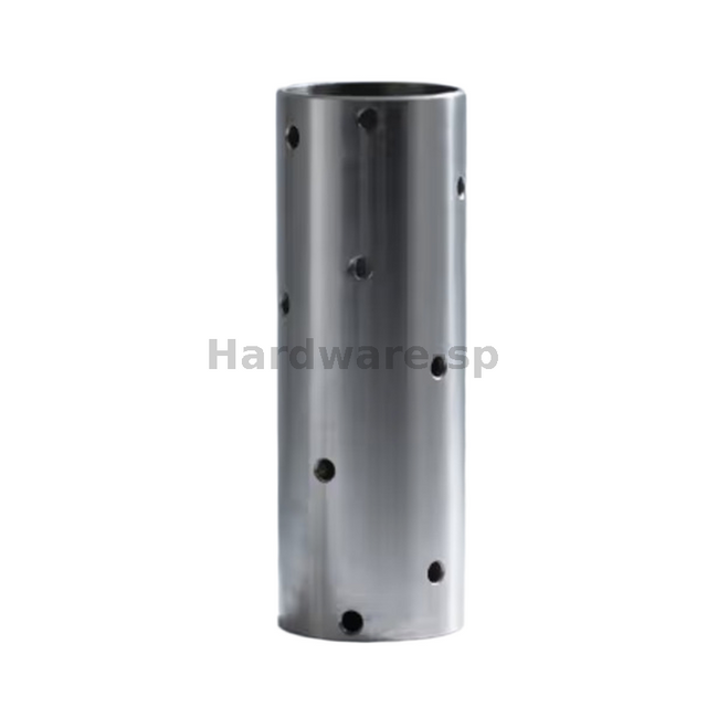 CNC pipe machining part - carbon steel pipe with flanged ends for structural support
