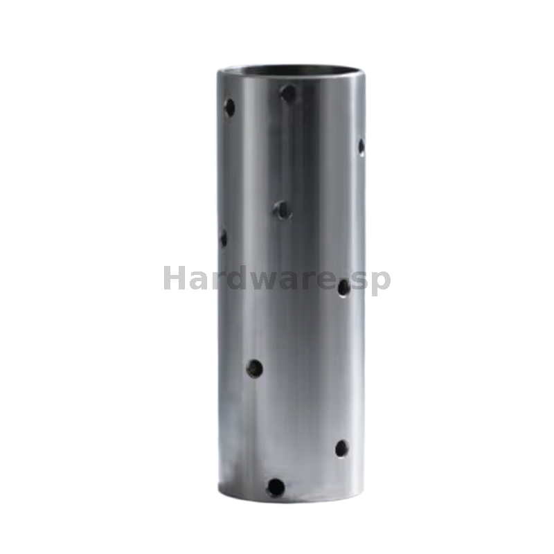 CNC pipe machining part - carbon steel pipe with flanged ends for structural support