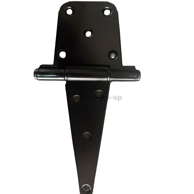 Strap door hinge made of solid bronze - rustic and sturdy hinge for barn or farmhouse - style doors