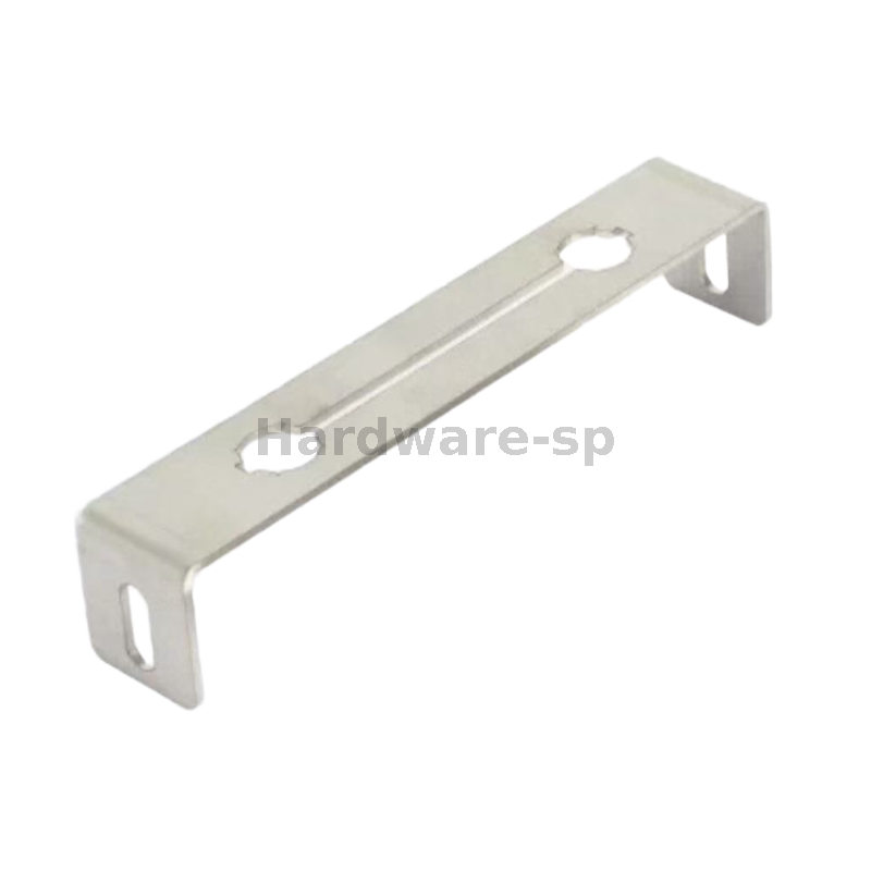 A sheet metal fabricated industrial conveyor belt component, crafted from high - carbon steel with punched holes for weight reduction and enhanced grip, and a durable black oxide coating