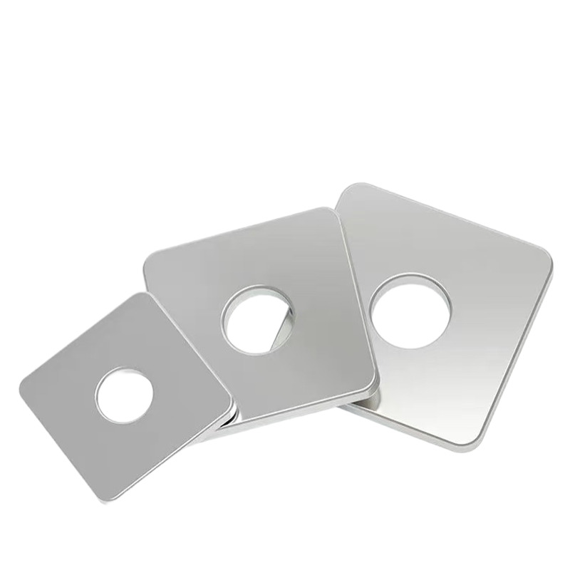 Furniture hardware Square washers with hole stainless steel 304 Stamping manufacturer