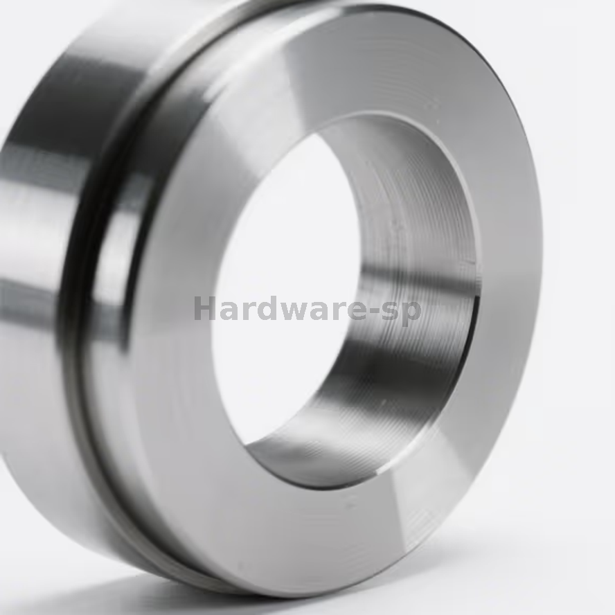 Titanium CNC machined ring - high-precision circular part