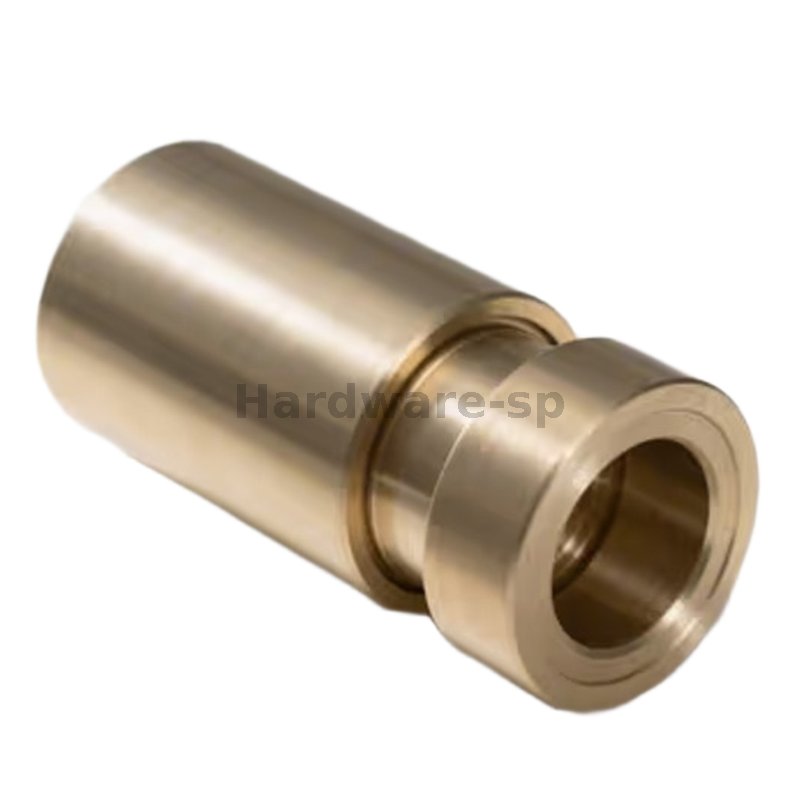 CNC pipe machining part - carbon steel pipe with flanged ends for industrial pipeline connections