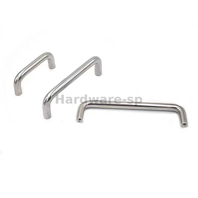Stainless steel cabinet handle with a modern, bar - shaped style - perfect for updating kitchen or bathroom cabinets
