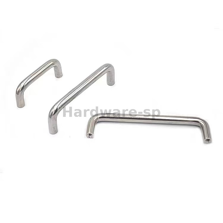 Stainless steel cabinet handle with a modern, bar - shaped style - perfect for updating kitchen or bathroom cabinets