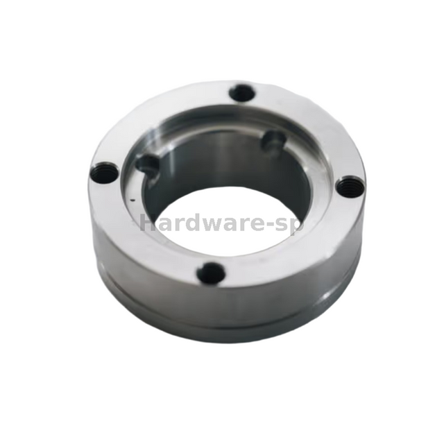 CNC-machined alloy ring with chamfered edges - industrial component