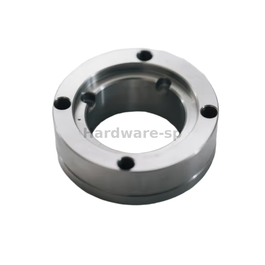 CNC-machined alloy ring with chamfered edges - industrial component