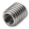 Medical implant with biocompatible CNC-threaded surface for enhanced fixation