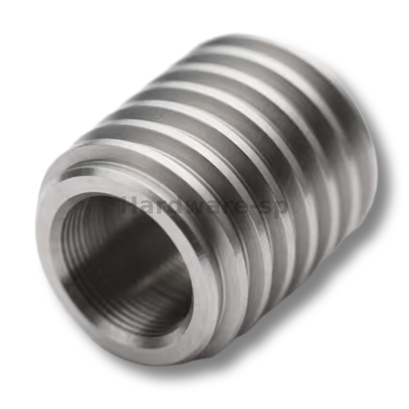 Medical implant with biocompatible CNC-threaded surface for enhanced fixation