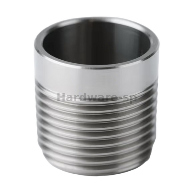 Brass CNC threaded part with a chamfered edge and threads - smooth-fitting component