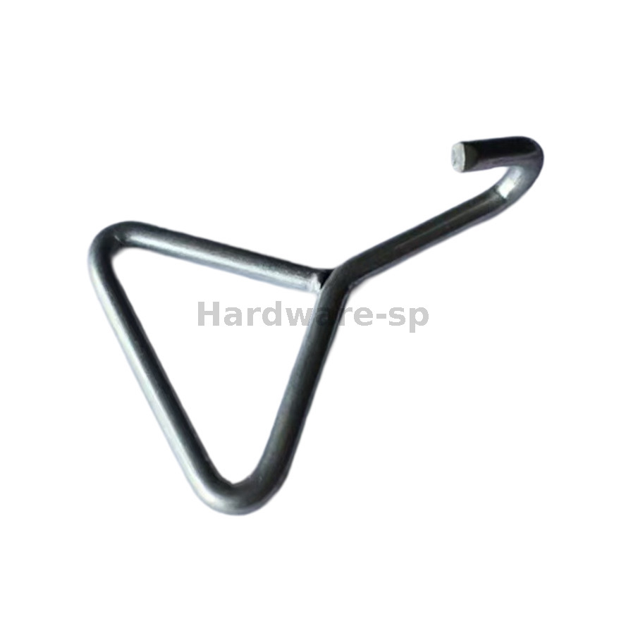 Low - carbon round steel bending part with a rough - textured surface finish, 22mm thickness - suitable for rustic - style construction projects