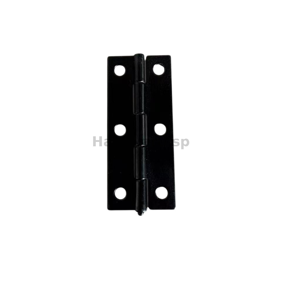 "Ball - bearing door hinge in black - painted steel - smooth - operating hinge for high - traffic doors