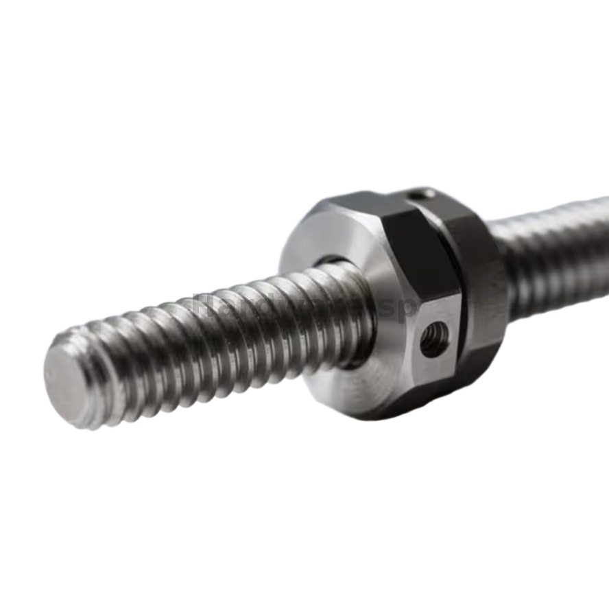Brass CNC threaded part with fine threads - high-precision machined component
