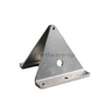A multi - layer sheet metal fabricated part with bolt - on connections and laser - cut ventilation slots, constructed from 1.8mm thick copper alloy for heat - conducting applications