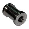 CNC-machined stainless steel part with smooth surface