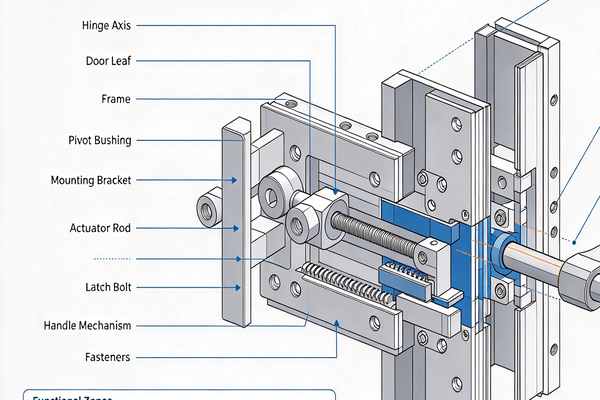 Hinge and access assemblies