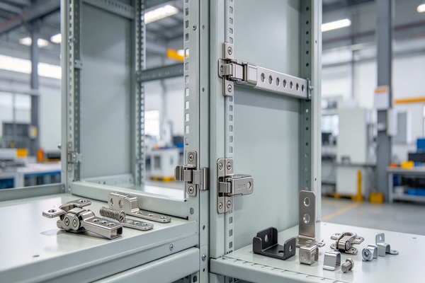 Hinges and fastening hardware