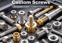 When the insert connects to a screw or sheet part